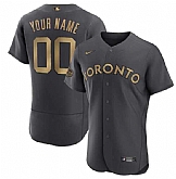 Customized Men's Toronto Blue Jays Active Player Charcoal 2022 All-Star Flex Base Stitched Jersey,baseball caps,new era cap wholesale,wholesale hats